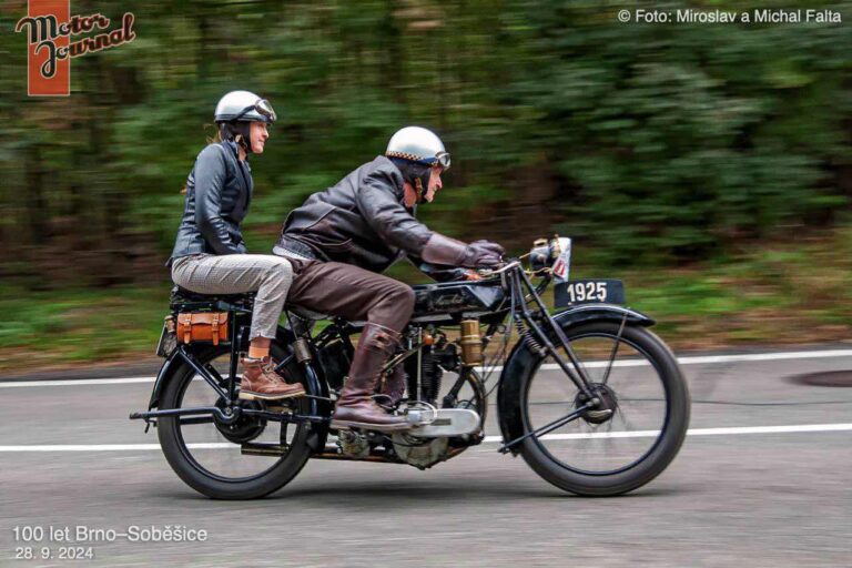 100 let Brno–Soběšice 2024 motocykly objektivem Miroslava a Michala Falty